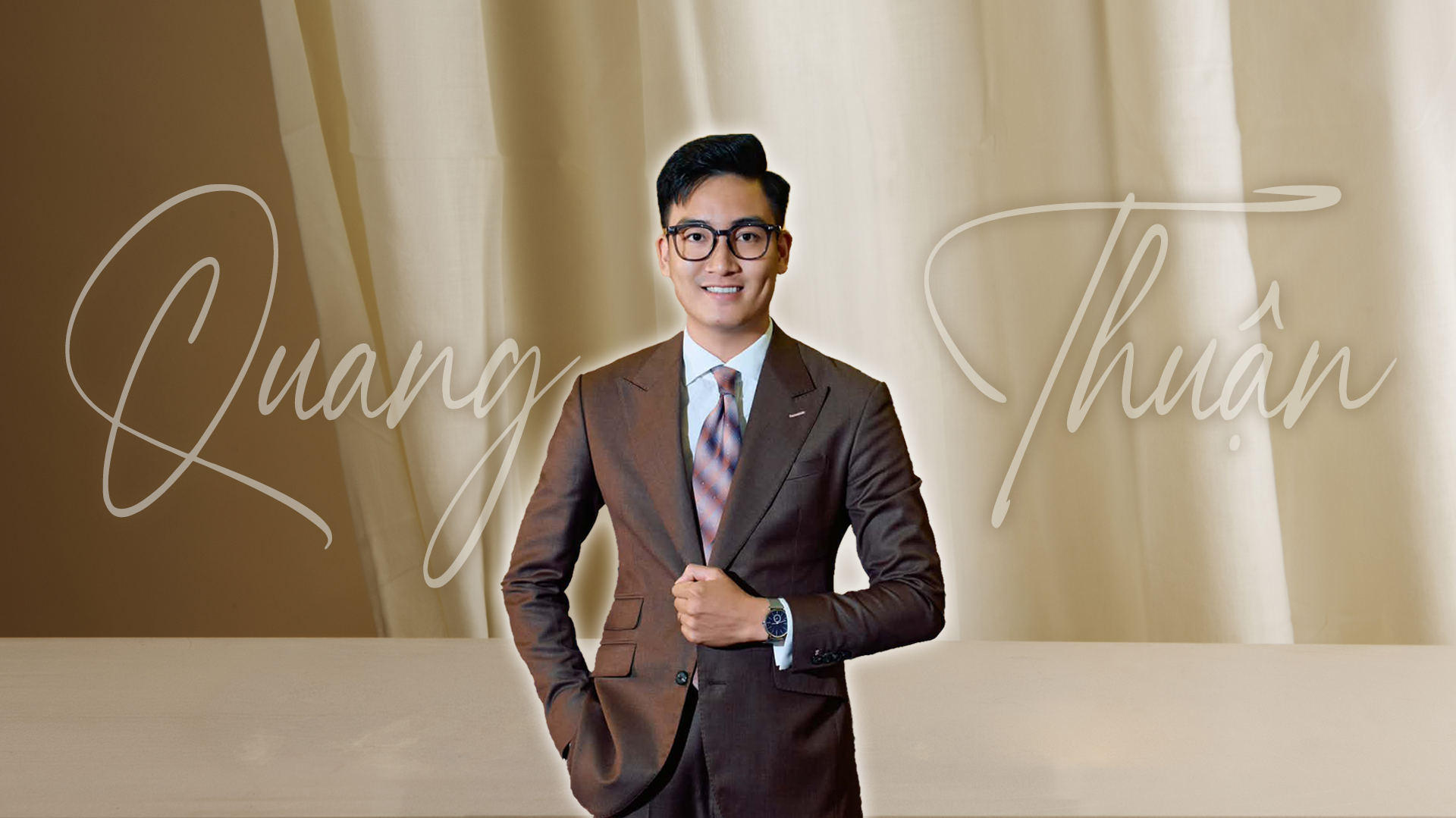 Chân dung MC Quang Thuận